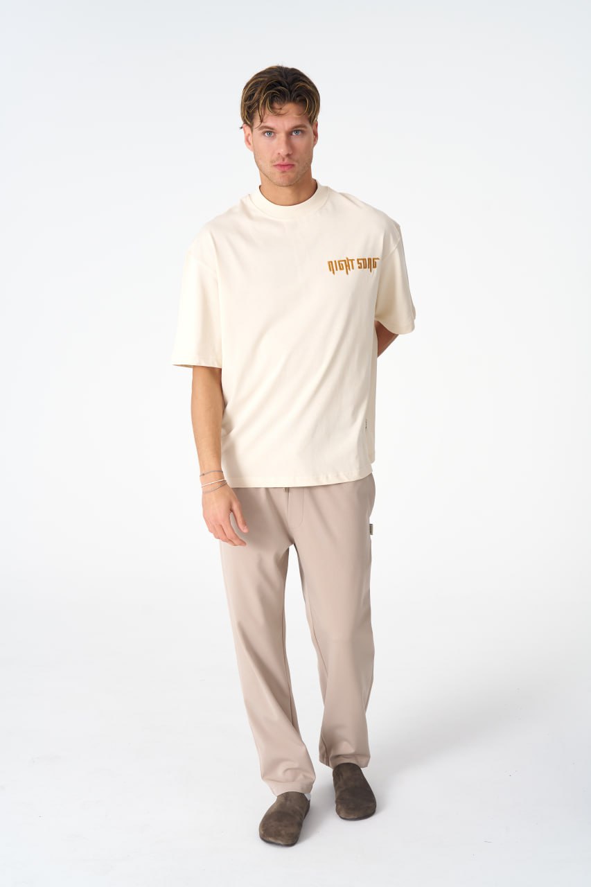 Night Song Jellyfish Graphic Oversize Cotton Tee