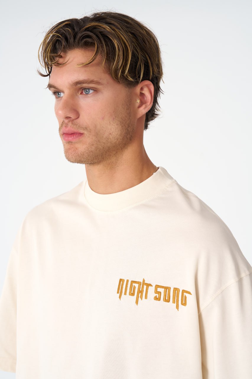 Night Song Jellyfish Graphic Oversize Cotton Tee