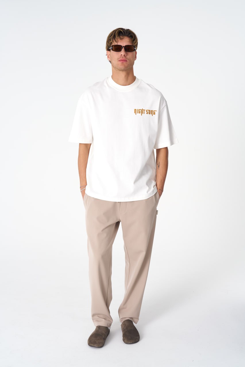 Night Song Jellyfish Graphic Oversize Cotton Tee