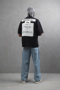 Oversize Cotton Tee - Layered Patch "What We Wear" Shirt