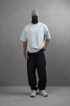 Oversize Cotton Tee - Layered Patch "What We Wear" Shirt
