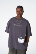 Oversize Cotton Tee / "Make A Stand" Photographic Graphic Print.