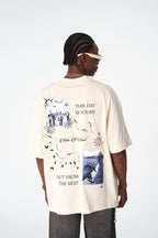 Oversize Cotton Tee / "Make A Stand" Photographic Graphic Print