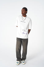Oversize Cotton Tee / "Make A Stand" Photographic Graphic Print