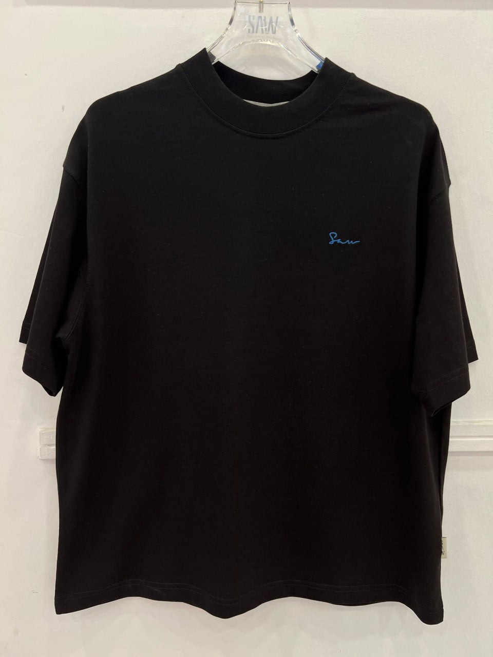 Oversize Cotton Tee / Oriental Rug Tapestry Graphic Print & Embroidery