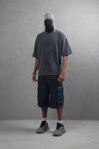 Oversize Cotton Tee - "Strong Brave Couture" Graphic Print