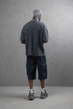 Oversize Cotton Tee - "Strong Brave Couture" Graphic Print