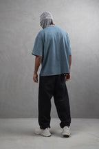 Oversize Cotton Tee - "Strong Brave Couture" Graphic Print