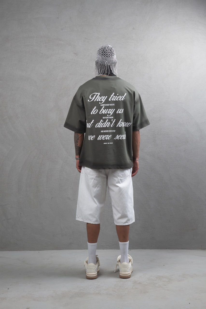 They Tried To Bury Us Oversize Cotton Tee