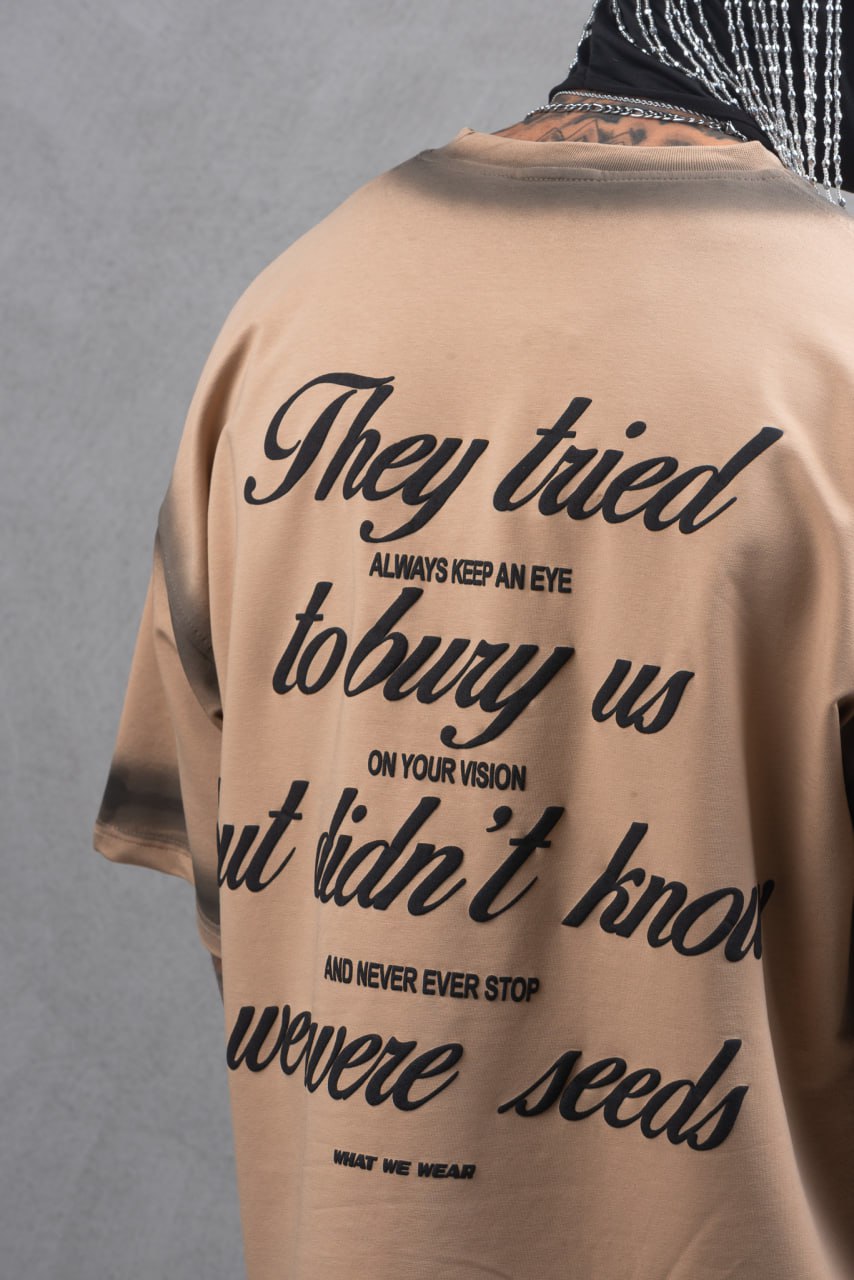 They Tried To Bury Us Oversize Cotton Tee