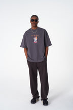 Time Of Chaos Vase Graphic Oversize Cotton Tee