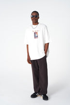 Time Of Chaos Vase Graphic Oversize Cotton Tee