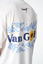 Oversize Cotton Tee / Vincent Van Gogh Artist Name & Art Print