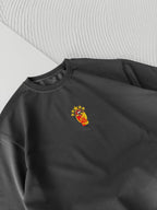 Oversize Embroidered T-Shirt – OSIMHEN 45 Flame & Stars Logo