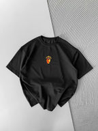 Oversize Embroidered T-Shirt – OSIMHEN 45 Flame & Stars Logo