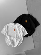 Oversize Embroidered T-Shirt – OSIMHEN 45 Flame & Stars Logo