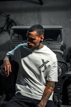 Oversize Graphic Cotton Tee – X Smileys / Very Cool Boys Print