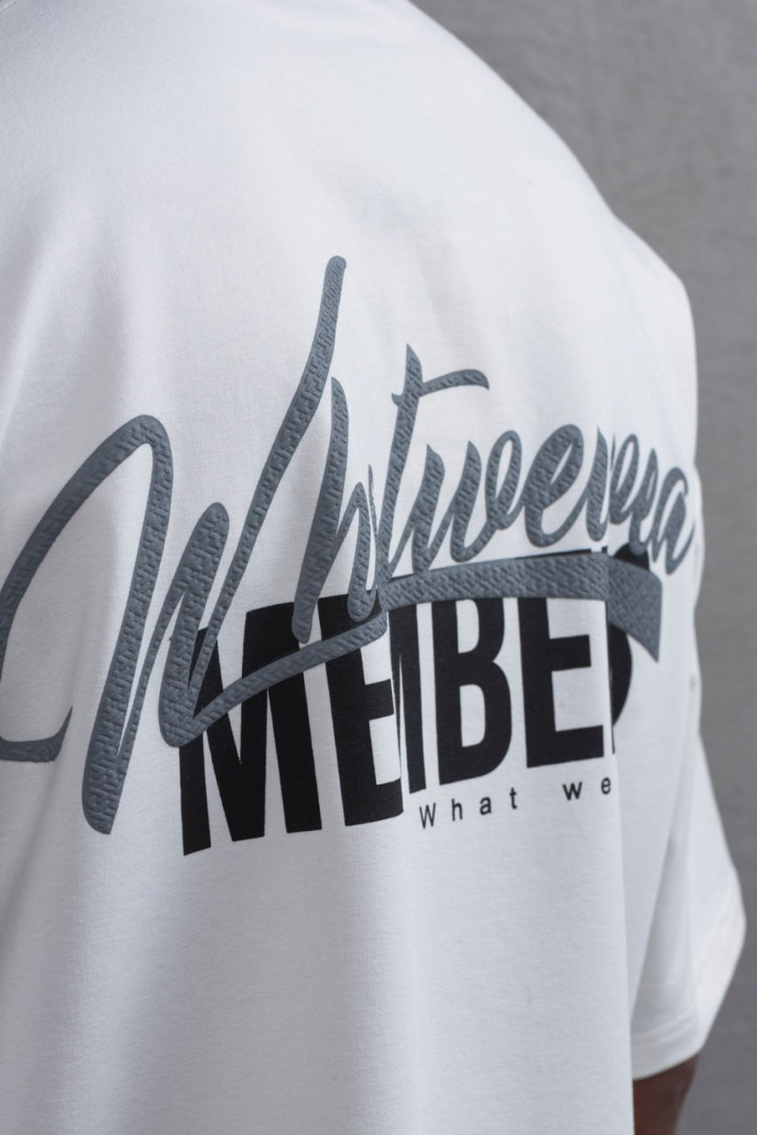 What We Wear MEMBERS Oversize Graphic Cotton T-Shirt – Unisex Streetwear