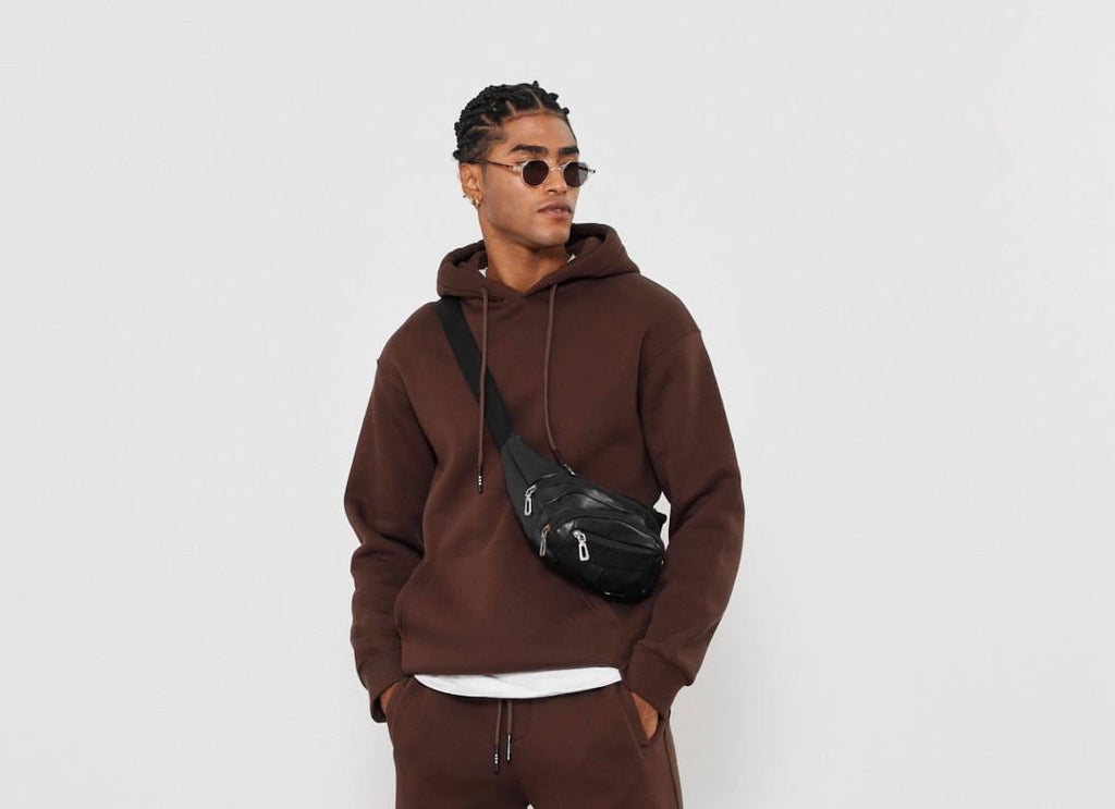Oversized Hoodie Sweatshirt in Solid Color.