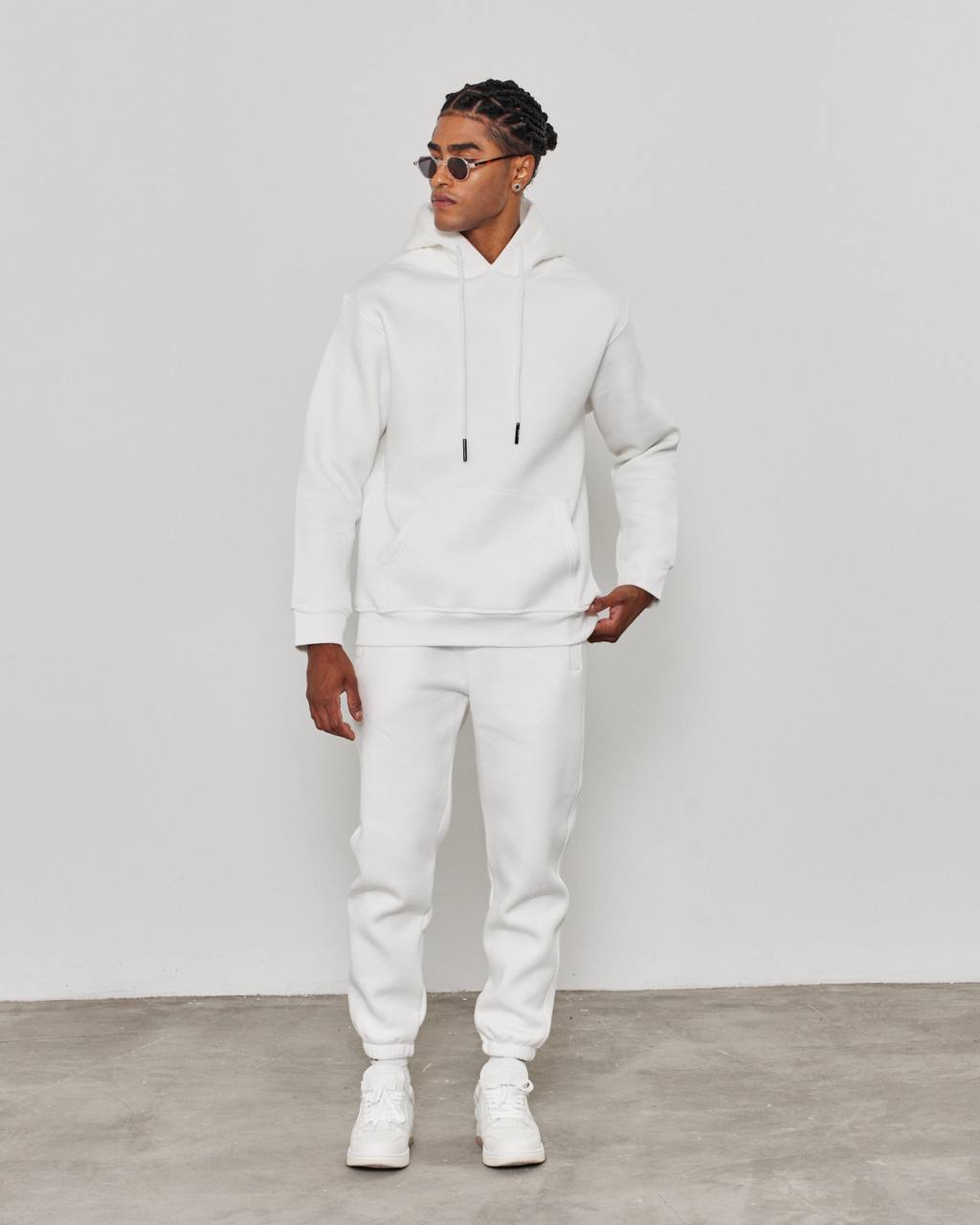 Oversized 3-Thread Hoodie Sweatpants Set