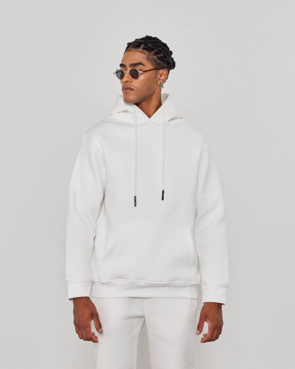 Oversized Hoodie Sweatshirt in Solid Color.