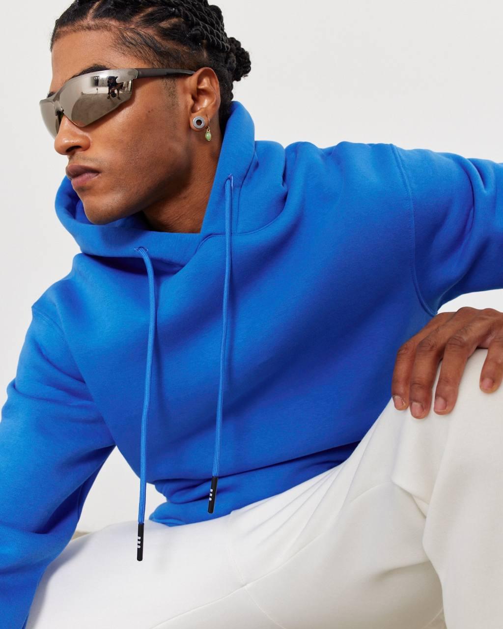 Oversized Hoodie Sweatshirt in Solid Color.