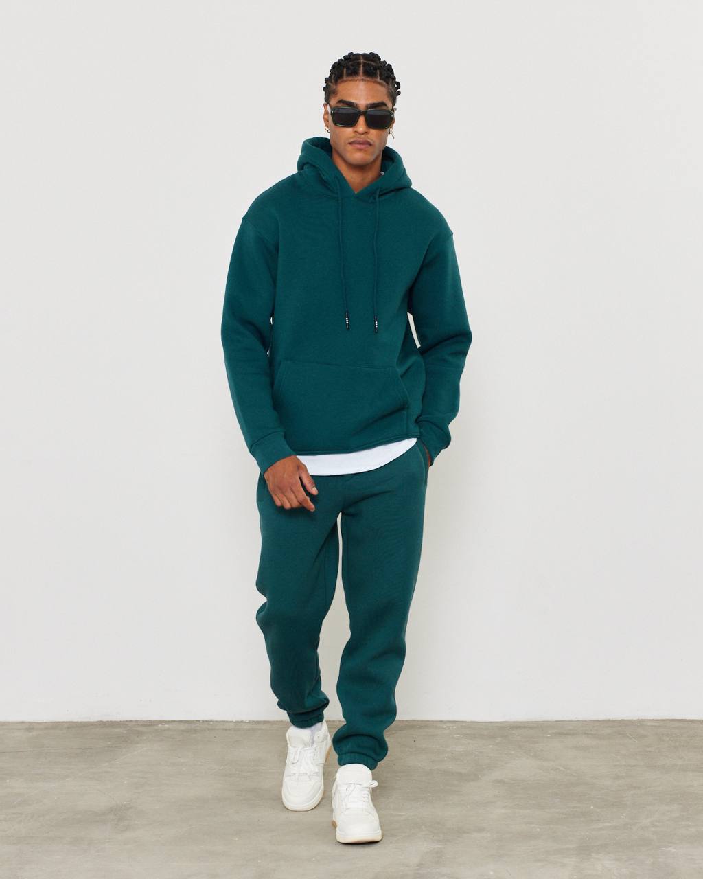 Oversized 3-Thread Hoodie Sweatpants Set