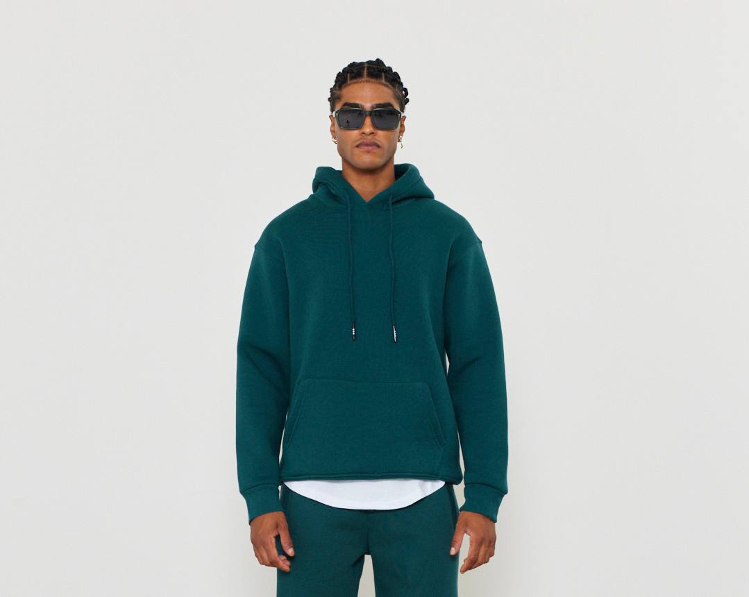 Oversized 3-Thread Hoodie Sweatpants Set