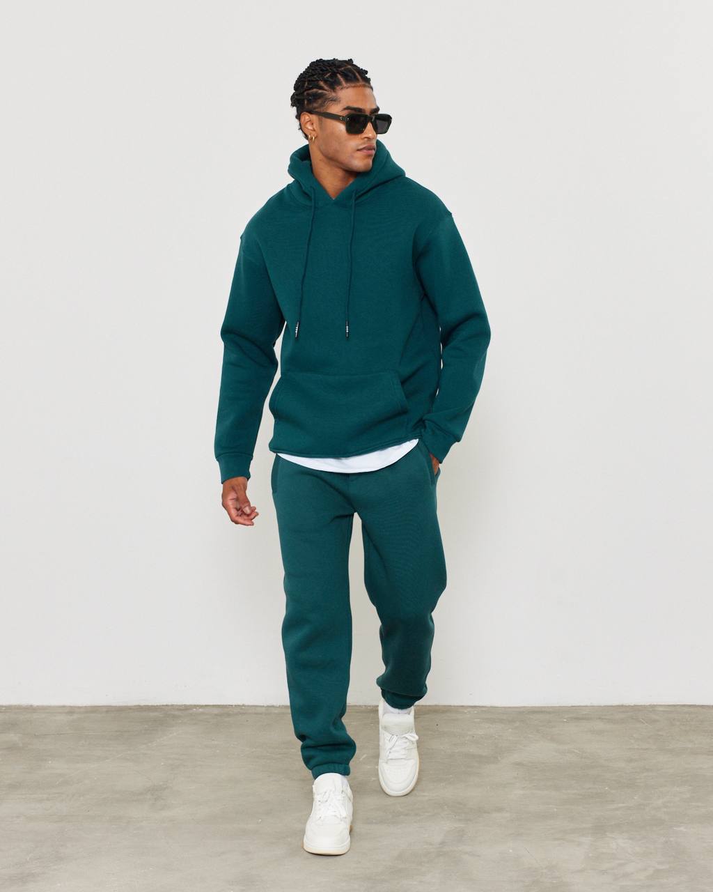 Oversized 3-Thread Hoodie Sweatpants Set
