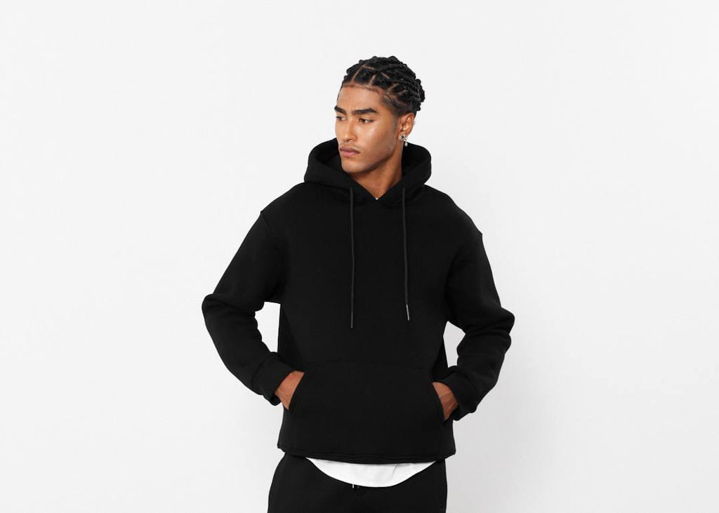 Oversized Hoodie Sweatshirt in Solid Color.