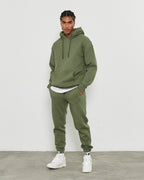 Oversized 3-Thread Hoodie Sweatpants Set