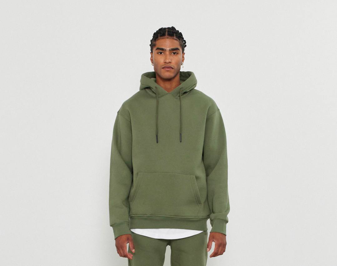 Oversized 3-Thread Hoodie Sweatpants Set