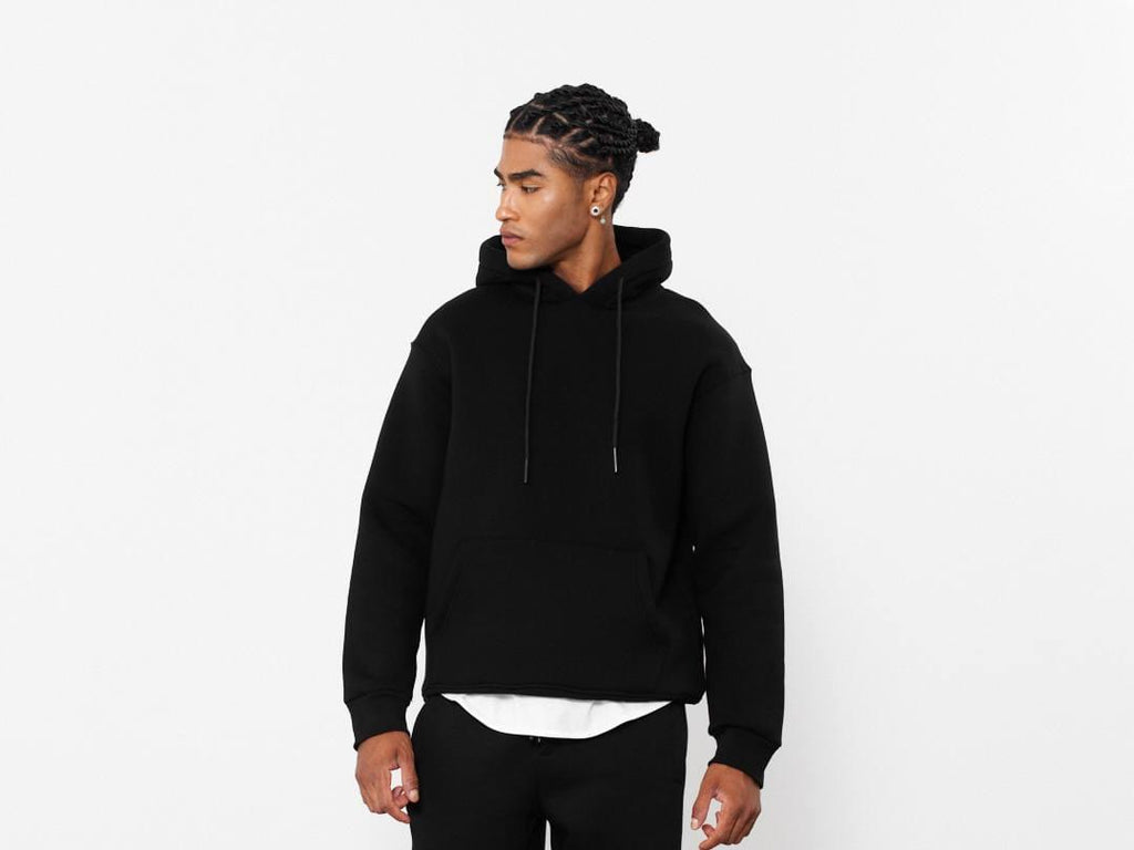 Oversized Hoodie Sweatshirt in Solid Color.