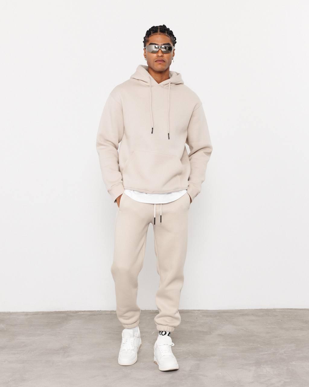 Oversized Hoodie Sweatshirt in Solid Color.