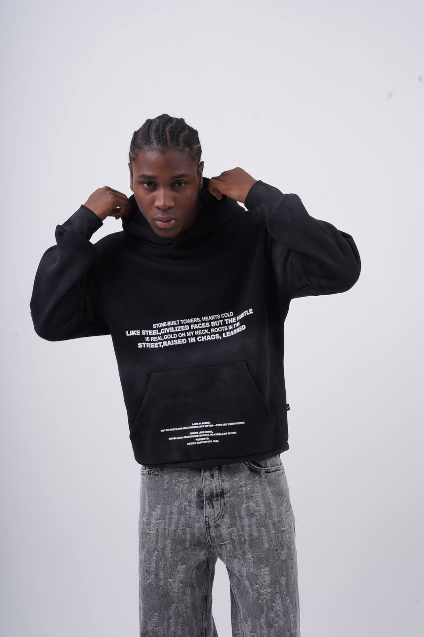 Oversized "Civilization" Graphic Hoodie - Unisex Streetwear Sweatshirt