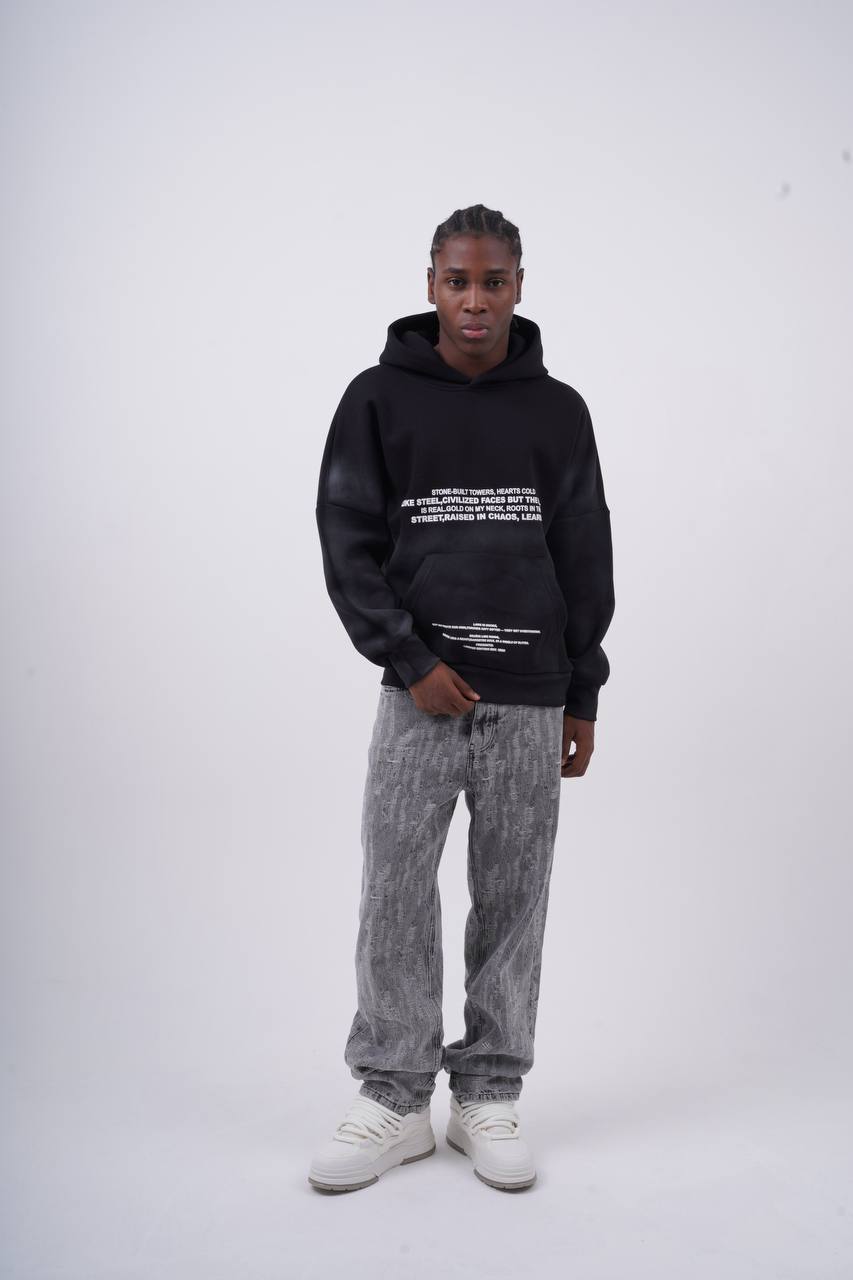 Oversized "Civilization" Graphic Hoodie - Unisex Streetwear Sweatshirt