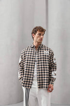 Oversized Graphic Flannel Shirt