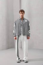 Oversized Graphic Flannel Shirt