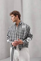 Oversized Graphic Flannel Shirt