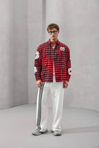 Oversized Graphic Flannel Shirt