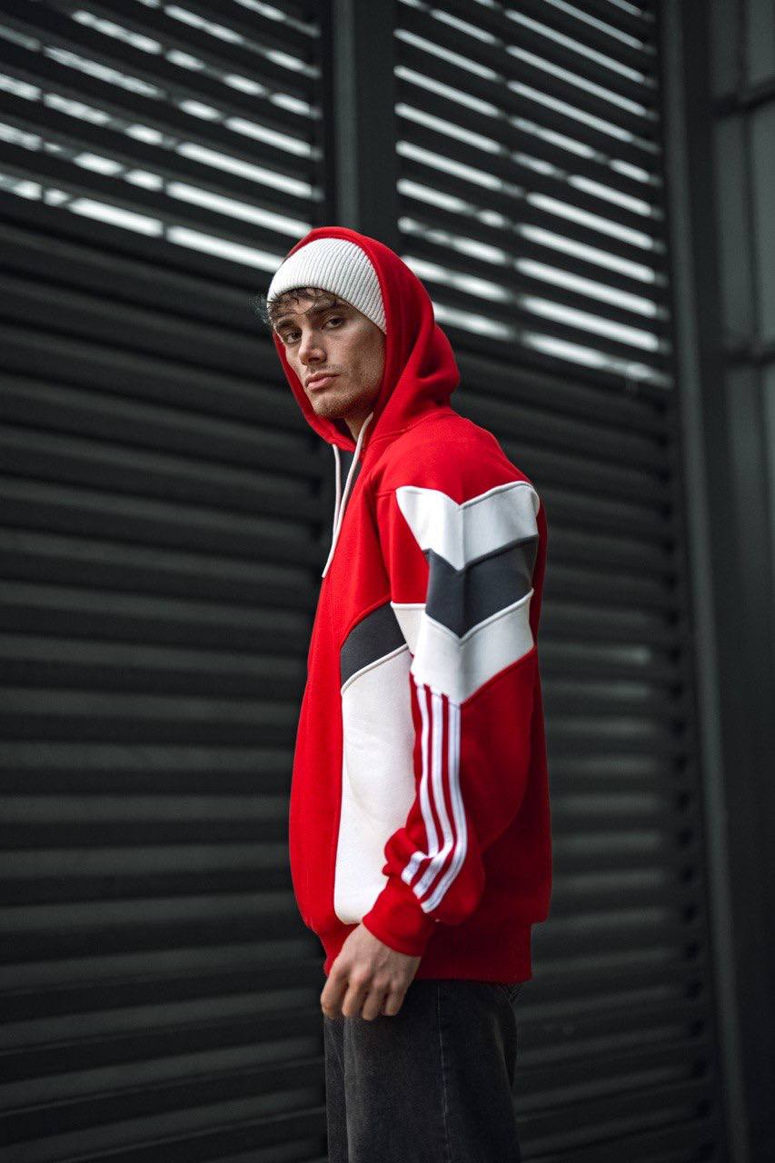 Oversized Hoodie with Turkish Flag Design