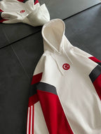 Oversized Hoodie with Turkish Flag Design