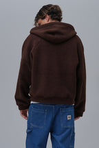 Oversized Sherpa Zip-Up Hoodie – Unisex Streetwear Comfort