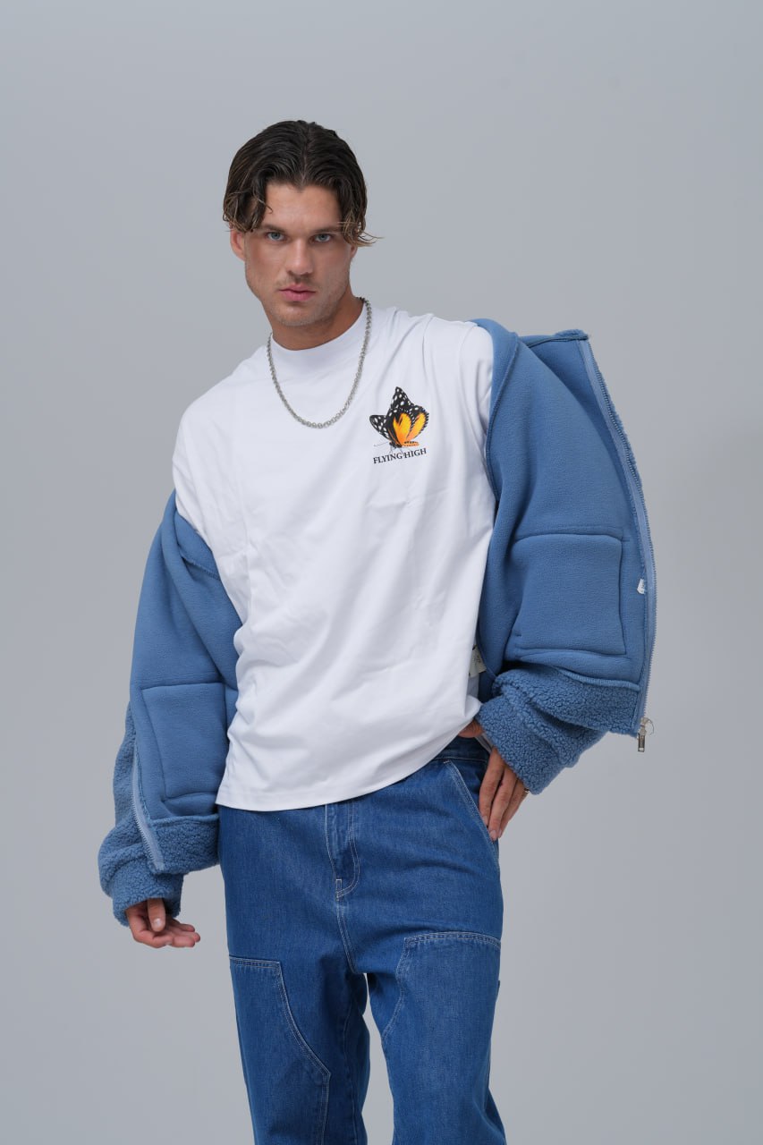 Oversized Sherpa Zip-Up Hoodie – Unisex Streetwear Comfort