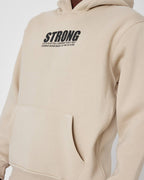 Oversized Sweatshirt with Strong Print on Chest and Back