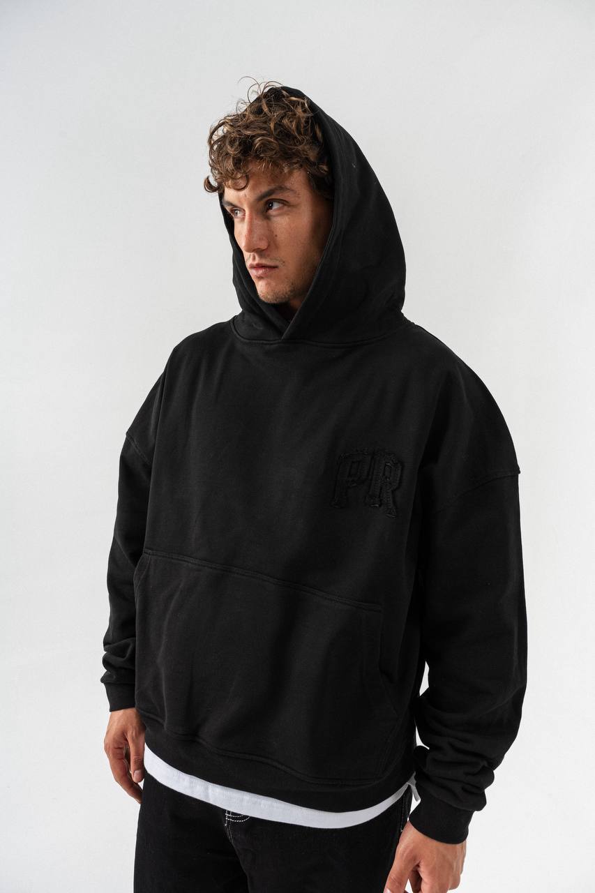 PRAGUE Oversized Embroidered Hoodie – Unisex Streetwear