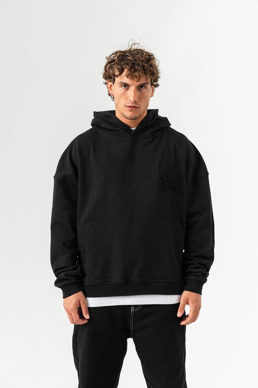PRAGUE Oversized Embroidered Hoodie – Unisex Streetwear