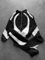 Panelled Zip-Up Tracksuit Set