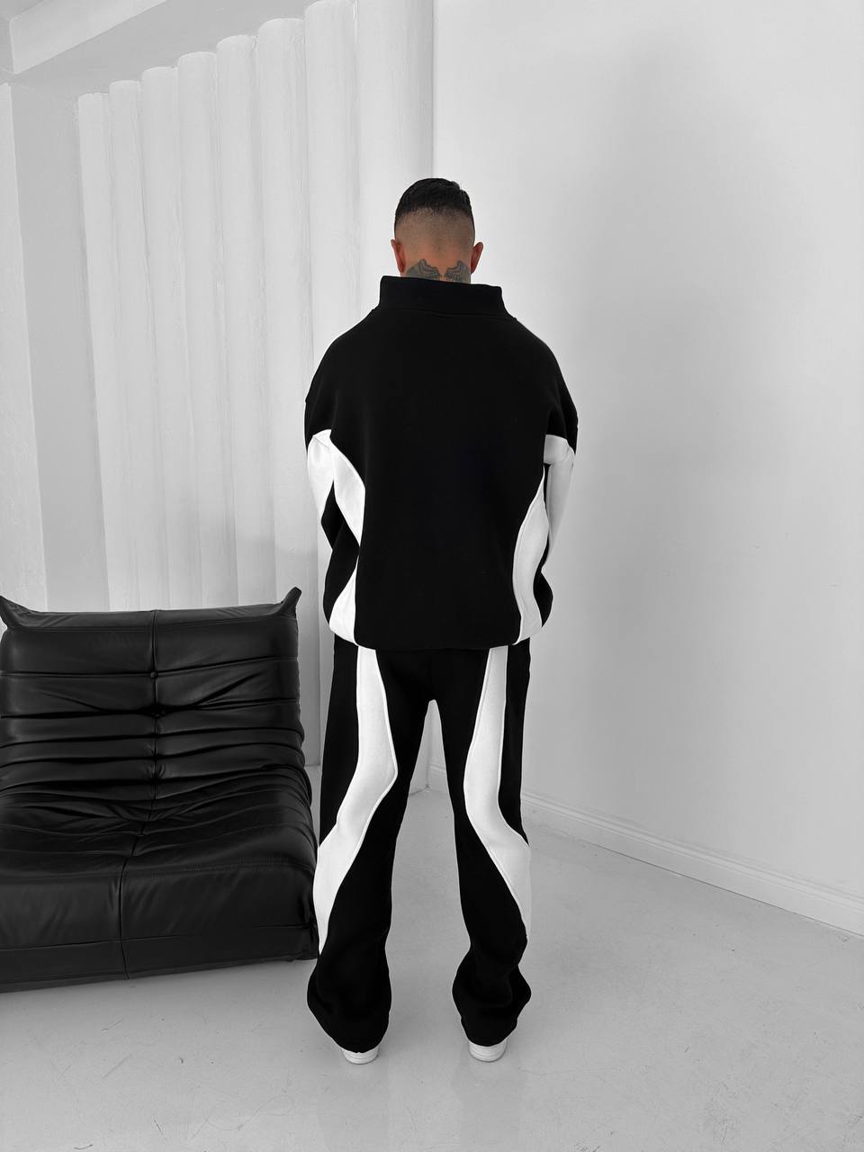 Panelled Zip-Up Tracksuit Set