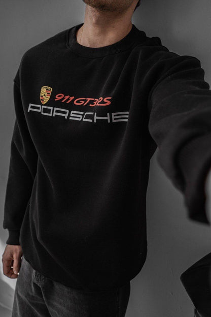 Porsche Printed Oversized Sweatshirt – Stylish and Modern Design